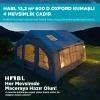 13 kişilik şişme çadır – su geçirmez 4 mevsim glamping çadırı