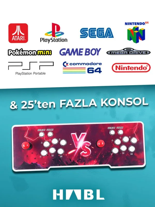 Habl 2025 Retro Arcade Oyun Konsolu - 50.500 Oyunlu Super Box - Görsel 2