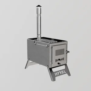 Krom kuzineli çadır sobası – kül hazneli 430 krom kamp sobası görseli